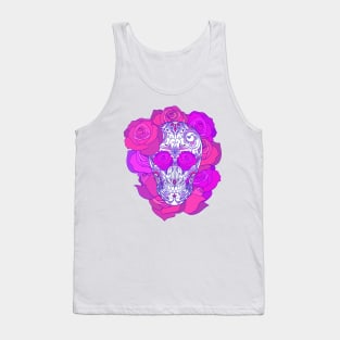 Sugar skull and roses Tank Top